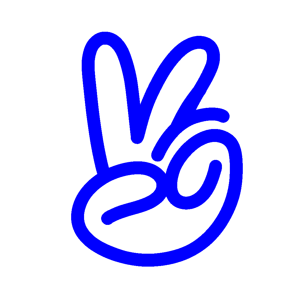 Peace mascot icon